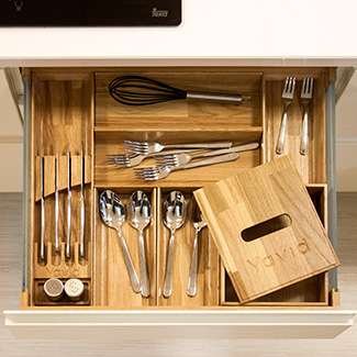 nserts for cutlery from solid oak
