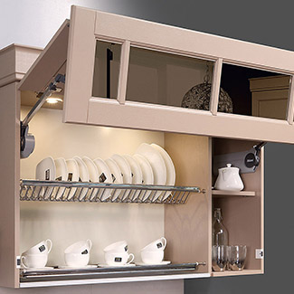 Wall cabinet with lifting mechanism Aventos from Blum (Austria)